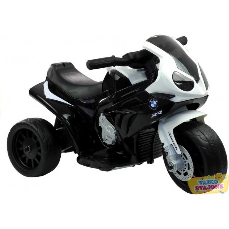 Elektrinis motociklas vaikams BMW S1000RR triratis Juodas