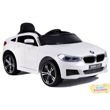 Elektromobilis vaikams BMW 6 GT Baltas