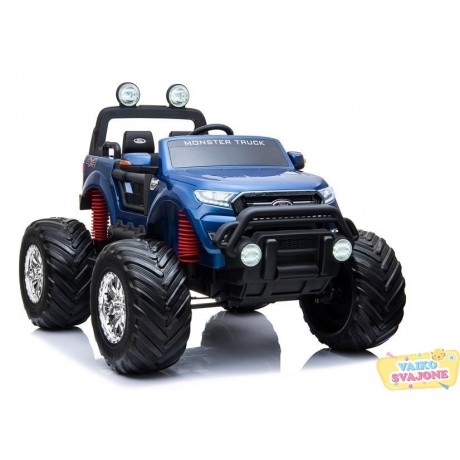 Elektromobilis vaikams Ford Ranger Monster MT550 su LCD multimedija Mėlynas lakuotas