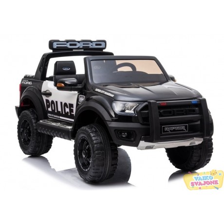 Elektromobilis vaikams Ford Ranger Raptor DK-F150R Juodas lakuotas policija