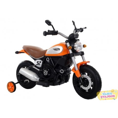 Elektrinis motociklas vaikams QK307 Oranžinis