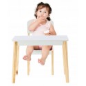 Vaikiškas stalas su 2 kėdėmis Daisy baltas