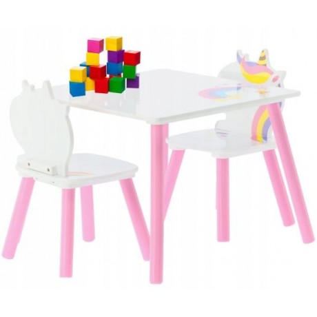 Vaikiškas stalas su 2 kėdėmis Ponis Lily