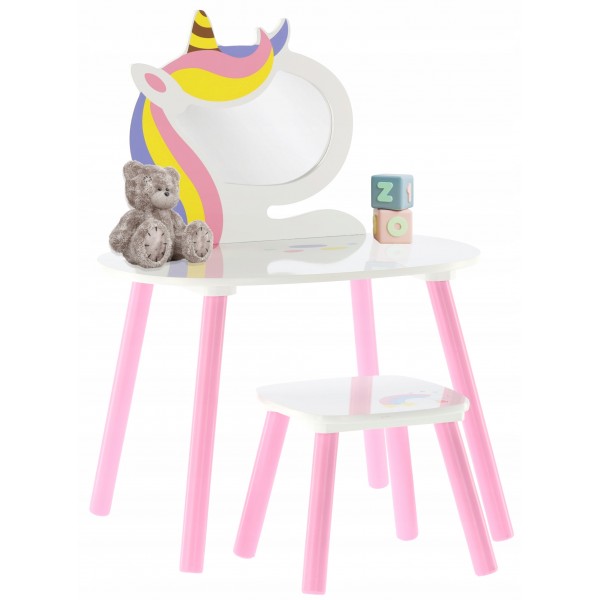 Vaikiškas kosmetinis staliukas su kėde Ponis Lily