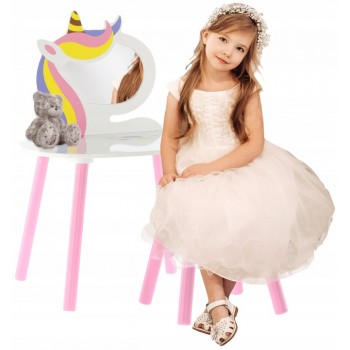 Vaikiškas kosmetinis staliukas su kėde Ponis Lily