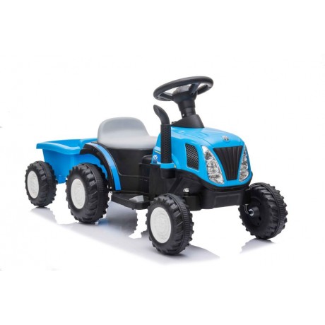Elektrinis traktorius su priekaba A009 Mėlynas