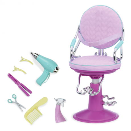 OUR GENERATION grožio salono kėdė ,violetinė